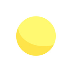 Yellow Spehere Layout, Geometric Figure Banner