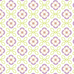 Pattern abstraction of leaves and flowers chess order