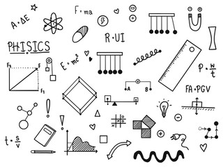 Science doodle set.