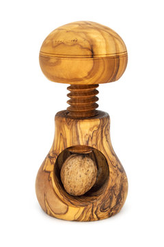 Nussknacker mit Spindel aus Holz