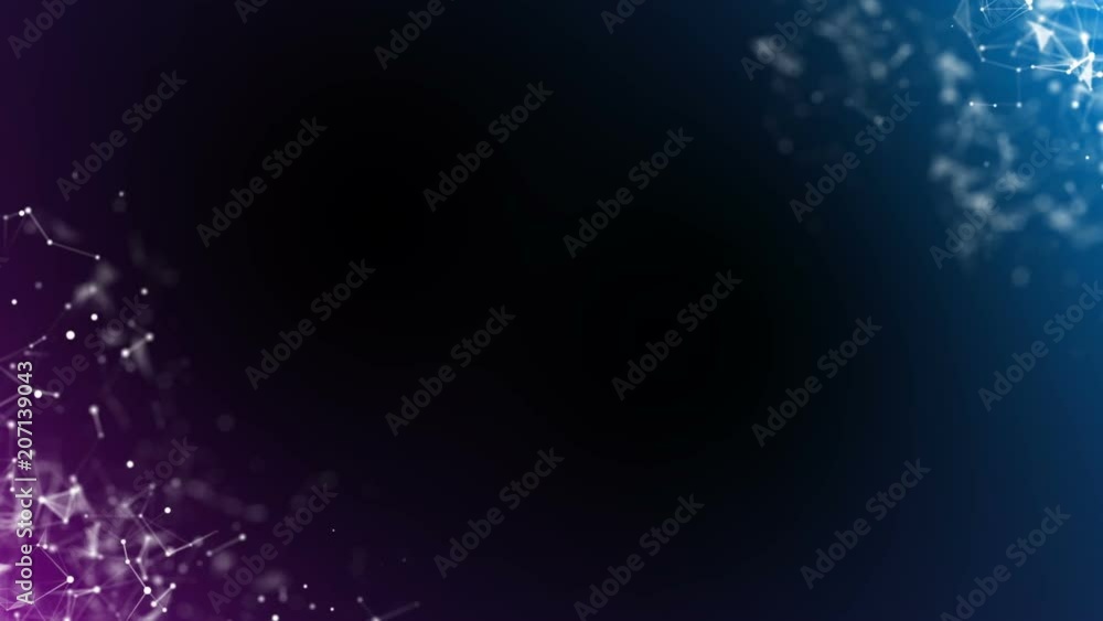 Poster scientific fundamentals and abstract technologies. digital dynamic wallpaper plexus. linked lines, t