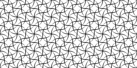 Abstract geometric texture, seamless pattern. Wavy lines, interlacing grid. Vector illustration.