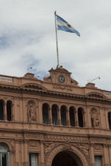 Fototapeta na wymiar Casa Rosada-argentina-Buenos Aires-bandera-gobierno