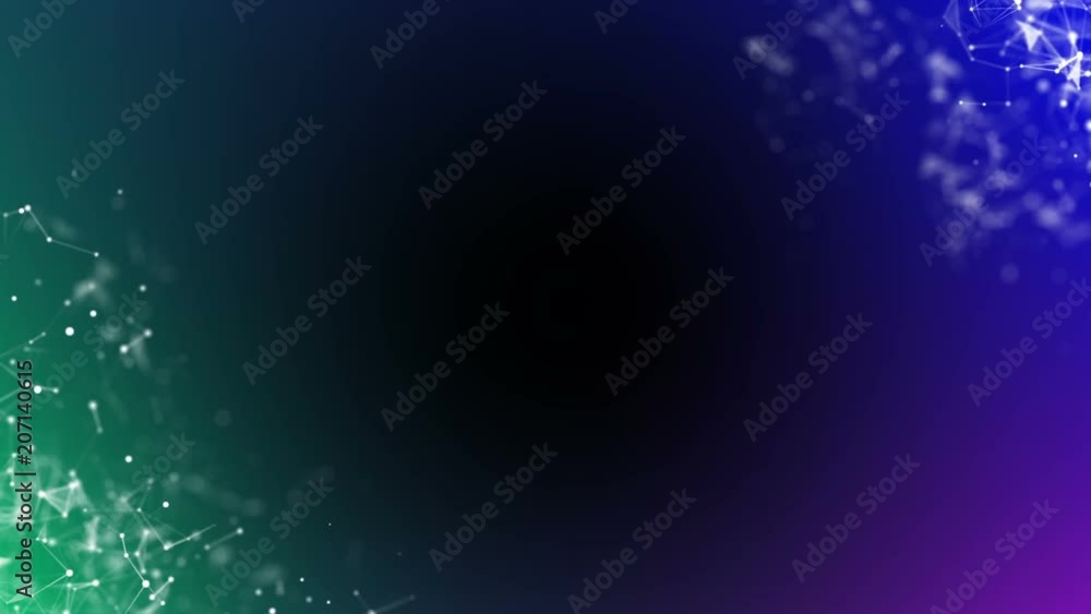 Poster scientific fundamentals and abstract technologies. digital dynamic wallpaper plexus. linked lines, t