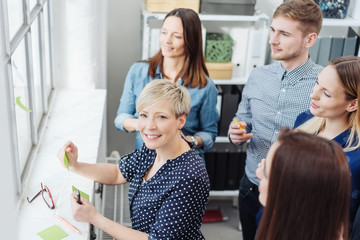 Obraz premium Group of young business colleagues