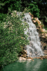 Waterfall in Italy apilia fasano zoopark