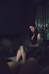 Glamour in Schwarz, Hotel Ambiente, Business look, edel