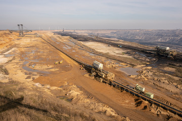 Garzweiler surface mine..Immerath (Erkelenz) Tagebau Garzweiler