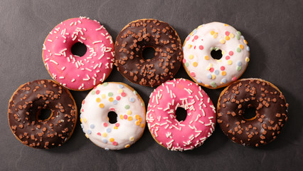 assorted colorful donut