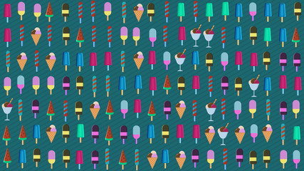 ice cream wallpaper, summer concept