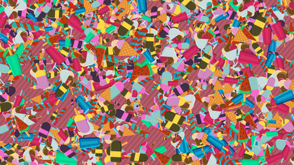 ice cream wallpaper, summer concept