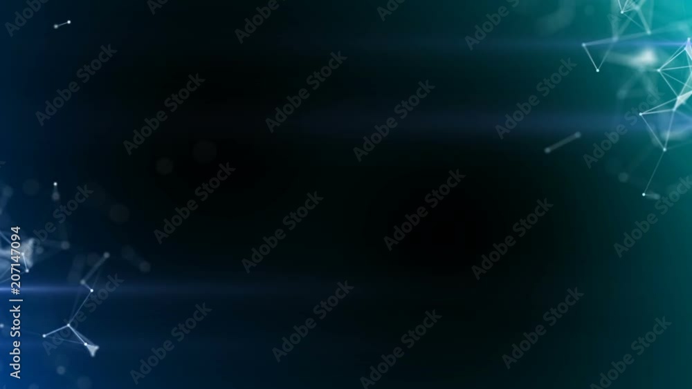 Poster scientific fundamentals and abstract technologies. digital dynamic wallpaper plexus. linked lines, t
