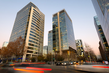Office buildings at Nueva Las Condes business center, Las Condes, Santiago de Chile © Jose Luis Stephens