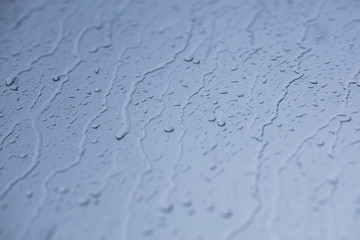 rainy days, rain drops on the window surface 