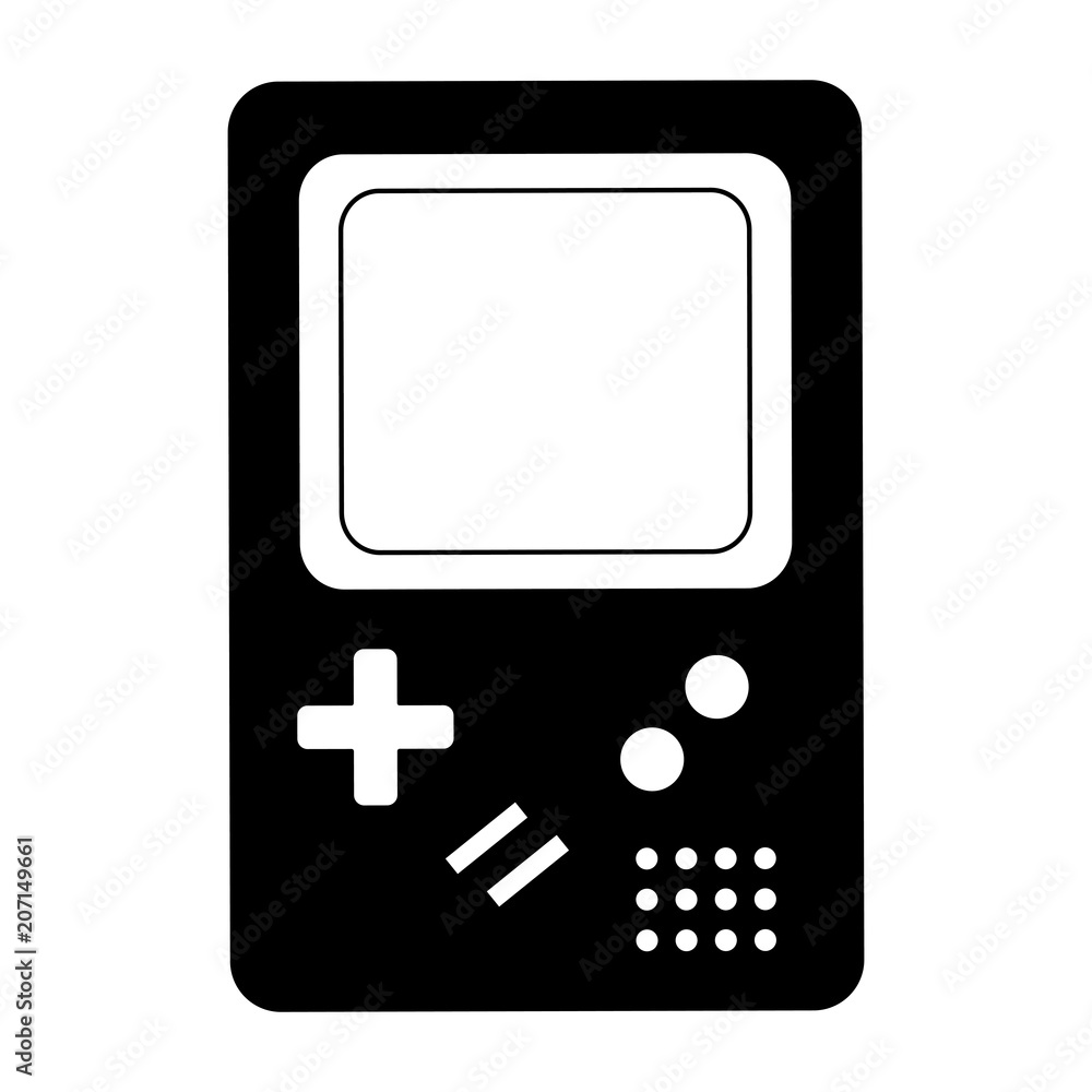 Wall mural retro game electronic console classical vector illustration