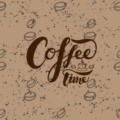 Vector poster with phrase decor elements. Typography card, image with lettering.