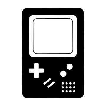 retro game electronic console classical vector illustration 