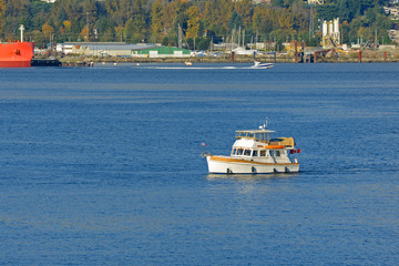 Vancouver Harbour boat, Vancouver, British Columbia, Canada.