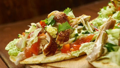 Loaded Chicken Tostadas