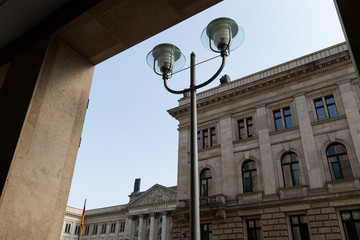 Fototapeta na wymiar Laterne am Bundesrat in Berlin