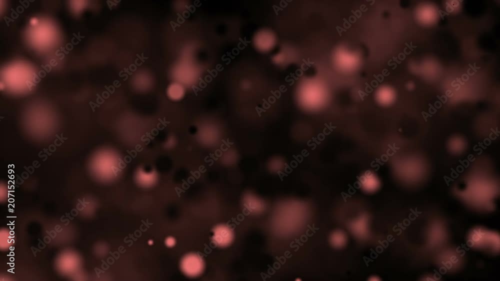 Poster pleasant movement of particles. bokeh. the microcosm. red particles. digital wallpaper. seamless loo