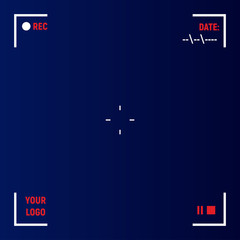 Camera viewfinder rec background 