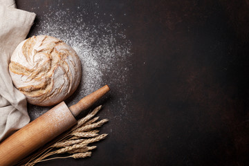 Homemade crusty bread