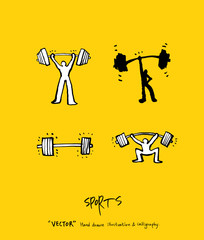 스포츠 포스터 / 손으로 그린 스포츠 그림