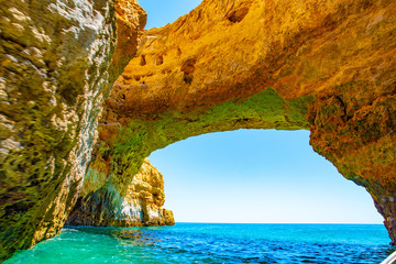Wild Atlantic Coast in Algarve, Portugal