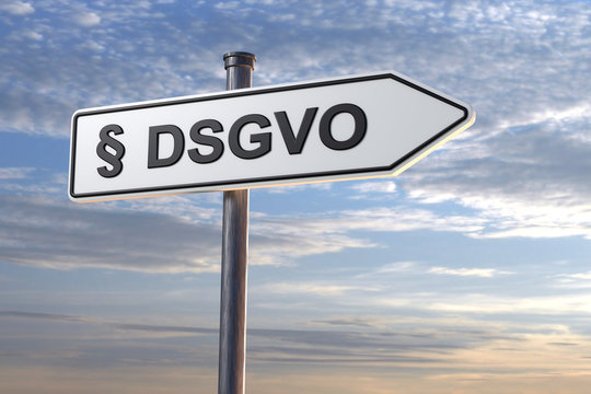 3D DSGVO Schild