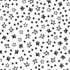 Obraz na płótnie Canvas seamless stars pattern