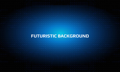 HUD Futuristic Infographic Data Display Panel Vector Background.  Abstract Center Blue Scifi Hi Technology Information Illustration.