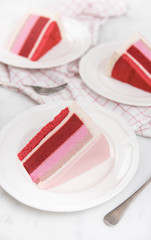 Gluten Free Mixed Berry Cake in Various PinkColors