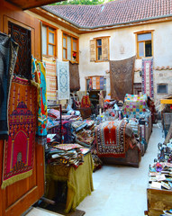 Store carpets and old things in the easten town