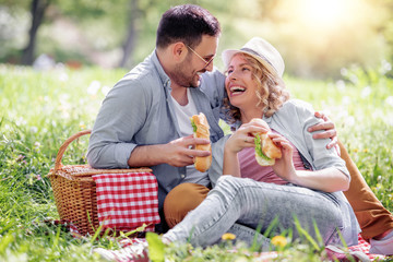 Couple on picnic