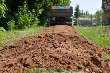 Reconstruction of soil road.