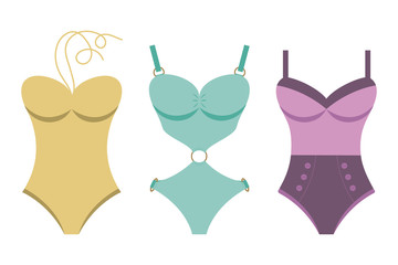 Women swimsuits.