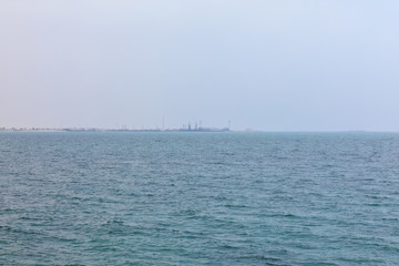 landscape of the sea and sky