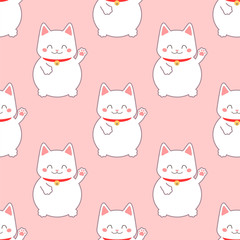 Obraz premium Maneki neko pattern