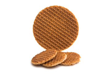 Dutch waffles isolated