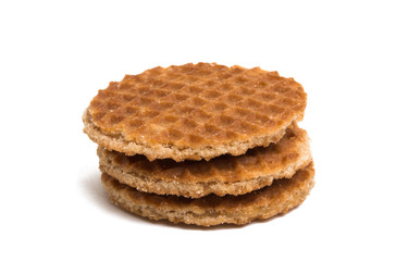 Dutch waffles isolated