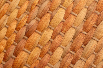 Pattern of brown floor mat made from papyrus plant