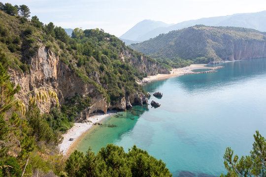 Marinella beach on Cape Palinuro, Cilento, Campania, Italy