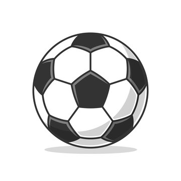 Soccer ball icon Flat vector
