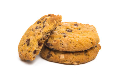 cookies with nuts and chocolate