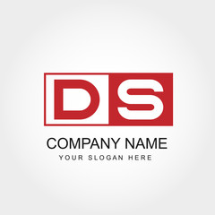 Initial Letter DS Logo Vector Design