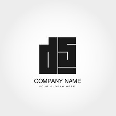 Initial Letter DS Logo Vector Design