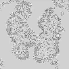 Topographic map. Topographical background. Linear graphics. Vector illustration.