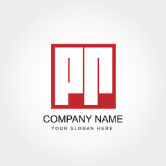 Initial Letter PR Logo Vector Design