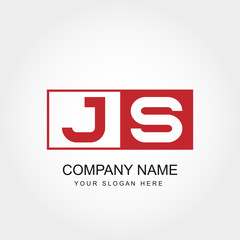 Obraz premium Initial Letter JS Logo Vector Design